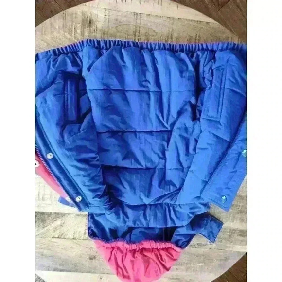 Okie Dokie Vintage Colorblock Puffer Jacket Infant 12 Months Embroidered... - Picture 9 of 13